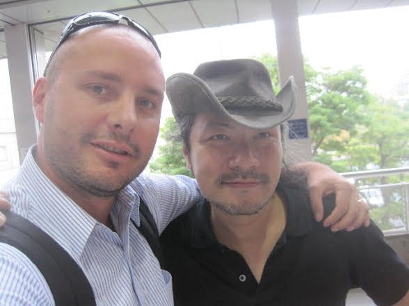 Felipe Rojo with Koji Igarashi