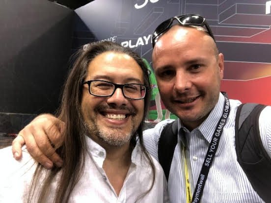 Felipe Rojo with John Romero