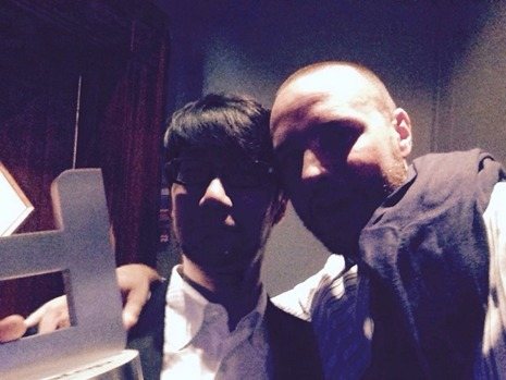 Felipe Rojo with Hideo Kojima